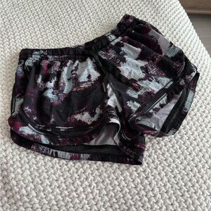 lululemon athletica Black and Maroon Athletic Shorts